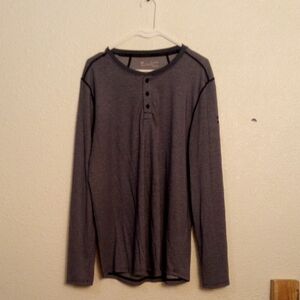 Under Armour Men's Long-Sleeve Henley Shirt - Gray